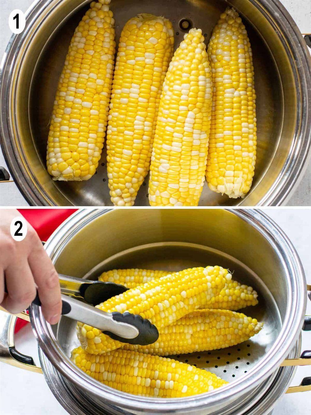 الذرة الحلوة المسلوقة