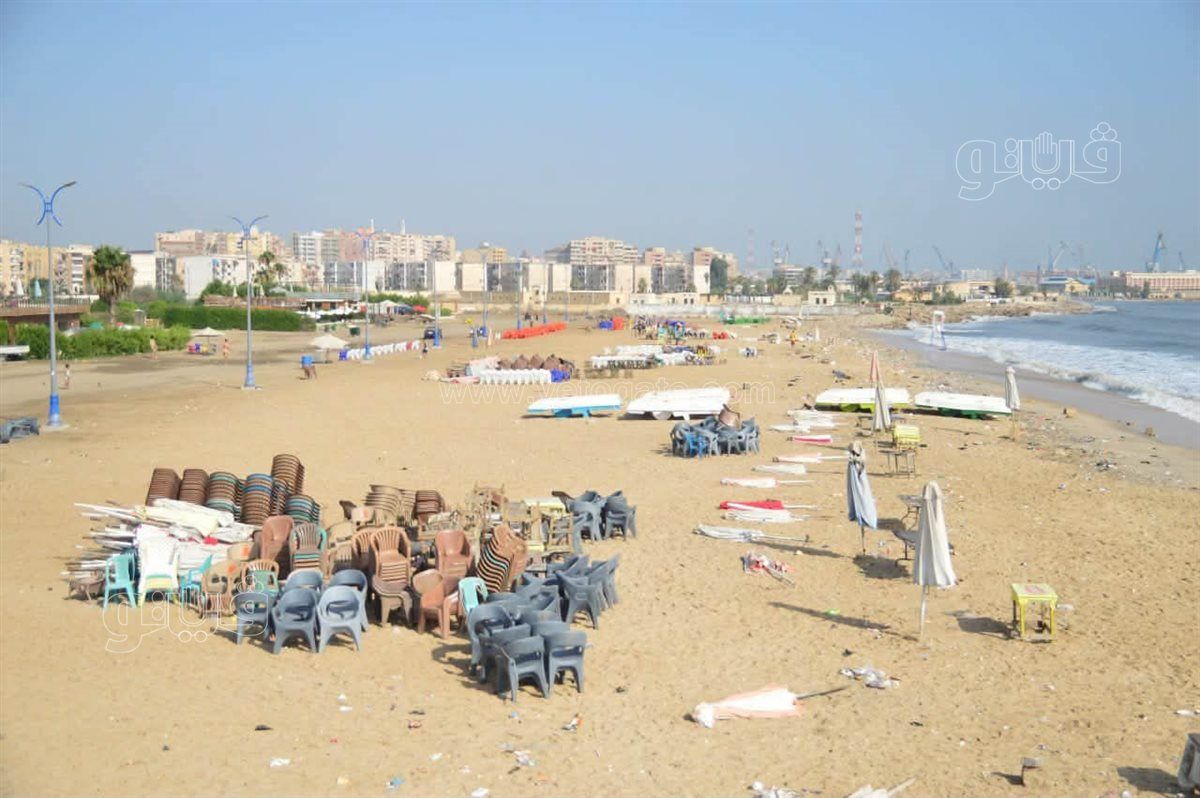 إخلاء شاطئ بورفؤاد ورفع درجة الاستعداد القصوى بسبب اضطراب البحر