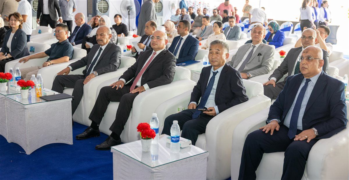 جانب من مراسم وضع حجر الأساس، فيتو