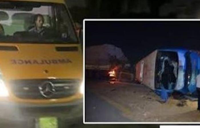 بعد مصرع وإصابة 67 شخصا، النيابة تعاين موقع حادث محور الضبعة