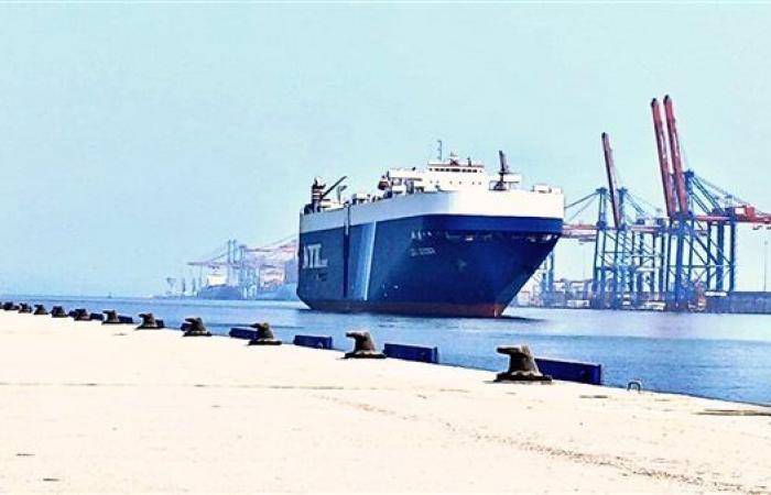 استقبال مينائى شرق وغرب بورسعيد سفينتي دحرجة سيارات خلال 48 ساعة