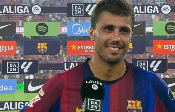 أول تعليق من رودري بعد مشاركته الأولى مع برشلونة