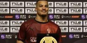 فخري لاكاي يفوز بجائزة أفضل لاعب في مباراة الأهلي وسيراميكا كيلوباترا بالدوري الممتاز