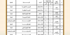 رسميًا
      الآن
      |
      اعتماد
      جدول
      امتحانات
      الثانوية
      العامة
      2026..
      تعرف
      على
      مواعيد
      البداية
      والنهاية
      لكل
      الشعب