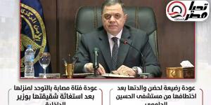 الحقينا
      يا
      داخلية..
      صرخة
      تستجيب
      لها
      الداخلية..
      يقظة
      أمنية
      وإنسانية
      بقيادة
      اللواء
      محمود
      توفيق