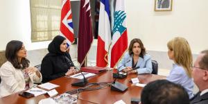  وفد وزاري مشترك من قطر وبريطانيا وفرنسا يجتمع مع وزيرة الشؤون الاجتماعية اللبنانية