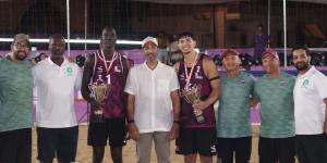  المنتخب القطري للكرة الطائرة الشاطئية يحرز الميدالية الفضية في بطولة غرب آسيا