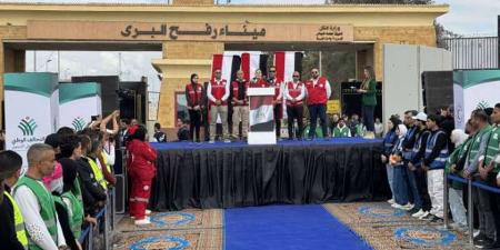 احتشاد أهالي بورسعيد لتأييد موقف الرئيس السيسي ضد تهجير الفلسطينيين: كلنا معك