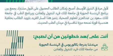 جامعة الملك فهد للبترول تطلق أول برنامج جامعي يدمج بين الهندسة والطب بالمملكة