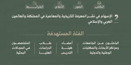 دارة الملك عبدالعزيز تطلق برنامج «الباحث الزائر»