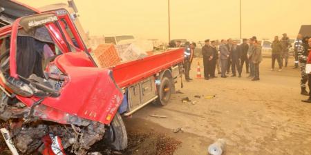 الأسفلت غرق بالدماء.. مصرع 8 أشخاص وإصابة 4 آخرين في حادث بالمنوفية