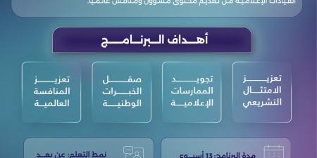 إطلاق برنامج زمالة الإعلام الرقمي 2026 لتأهيل الكفاءات الوطنية ومواكبة التحول الرقمي