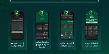 المرور يوضح خطوات إضافة مفوض على المركبة عبر أبشر