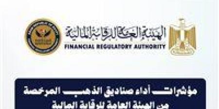 الرقابة
المالية:
9.28
مليار
جنيه
إجمالي
أصول
صناديق
الاستثمار
في
الذهب
بنهاية
مارس
2026