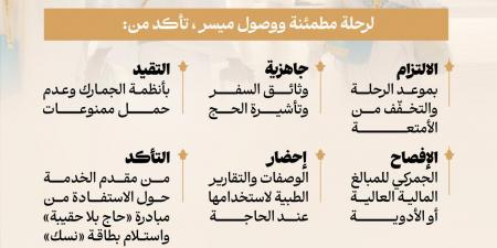 وصول أولى رحلات حجاج الخارج إلى السعودية غدًا.. وزارة الحج تحدد تعليمات السفر وإجراءات الوصول لحج 1447هـ