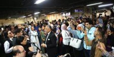 أجواء إنسانية مبهجة.. احتفالية غنائية لذوي القدرات الخاصة بمترو جمال عبد الناصر