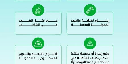 المرور يوضح التزامات قائدي الشاحنات والمعدات الثقيلة