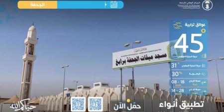 الأرصاد تطلق نشرات طقس مواقيت الإحرام لخدمة الحجاج في موسم حج 1447هـ