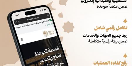 (500)خدمة رقمية عبر المسار الإلكتروني لتسهيل رحلة الحجاج قبل وصولهم إلى المشاعر