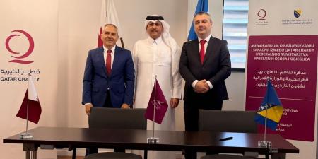 قطر الخيرية توقّع مذكرة تعاون مع الوزارة الفدرالية لشؤون النازحين في البوسنة