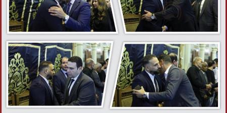 النواب
      ضياء
      داوود
      وعبدالمنعم
      امام
      واحمد
      فرغلي
      أعضاء
      مجلس
      النواب
      يؤدون
      واجب
      العزاء
      في
      الزميل
      مصطفى
      الشربيني