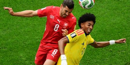 كأس العالم 2026.. سويسرا تكمل عقد المتأهلين إلى ربع النهائي بالفوز على كولومبيا