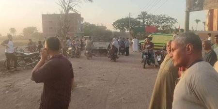 مصرع شخص في تصادم ميكروباص وتروسيكل بالمنيا