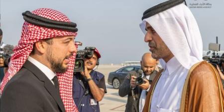 ولي عهد الأردن يصل الدوحة لتقديم العزاء في فقيد الوطن الكبير