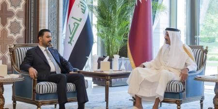 سمو الأمير ورئيس الوزراء العراقي يعقدان جلسة مباحثات
