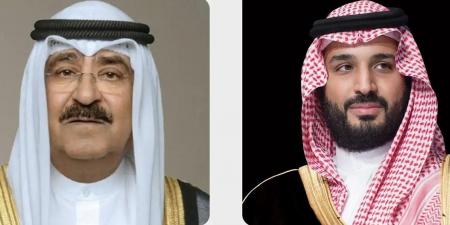 ولي
العهد
يجري
اتصالًا
هاتفيًا
بسمو
أمير
دولة
الكويت