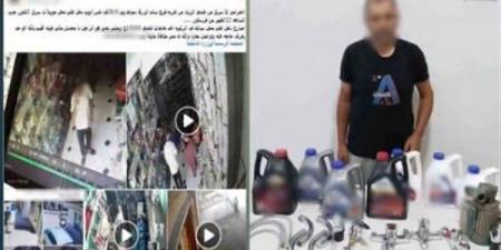 دخل كزبون وخرج بغنيمة، سقوط لص سرق محلا تجاريا بأسلوب المغافلة في دمياط (فيديو)