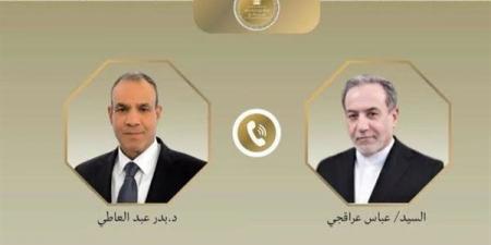 وزير الخارجية يبحث مع نظيره الإيراني جهود احتواء التصعيد والعودة إلى المسار الدبلوماسي