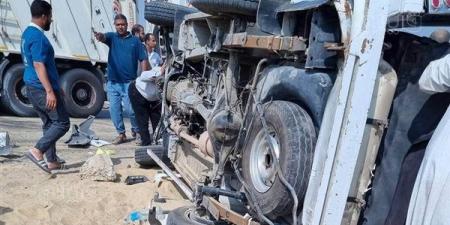 التحريات والتقرير المروري يكشفان سبب حادث محور 26 يوليو وإصابة 6 أشخاص