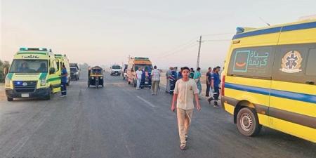 معظمهم أطفال وبينهم سيدة، أسماء مصابي حادث طريق الدواويس بالإسماعيلية