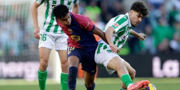 بيتيس يفرض تعادل قاتل على برشلونة