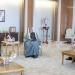 وزير الديوان الأميري ورئيس ديوان ولي العهد يستقبلان سفير المملكة المتحدة