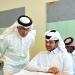 وكيل وزارة التعليم يتفقد سير الاختبارات بمدرسة عبدالله بن علي المسند الثانوية للبنين