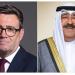أمير الكويت يبحث هاتفياً مع رئيس الوزراء البريطاني المستجدات الإقليمية والدولية