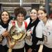 بالورود، مطار القاهرة يحتفل ببعثة منتخب مصر للناشئات لكرة اليد