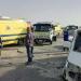بالأسماء.. إصابة 15 عاملًا في تصادم سيارتين أمام بوابة الاستثمار الجديدة بالإسماعيلية