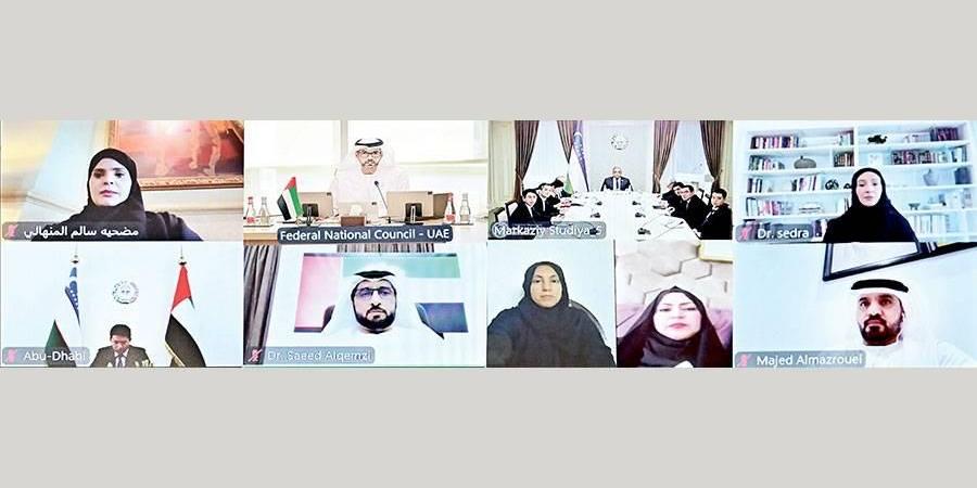 «البرلمانية الإماراتية الآسيوية» تبحــث التـــعــاون مــع أوزبكــستـــان