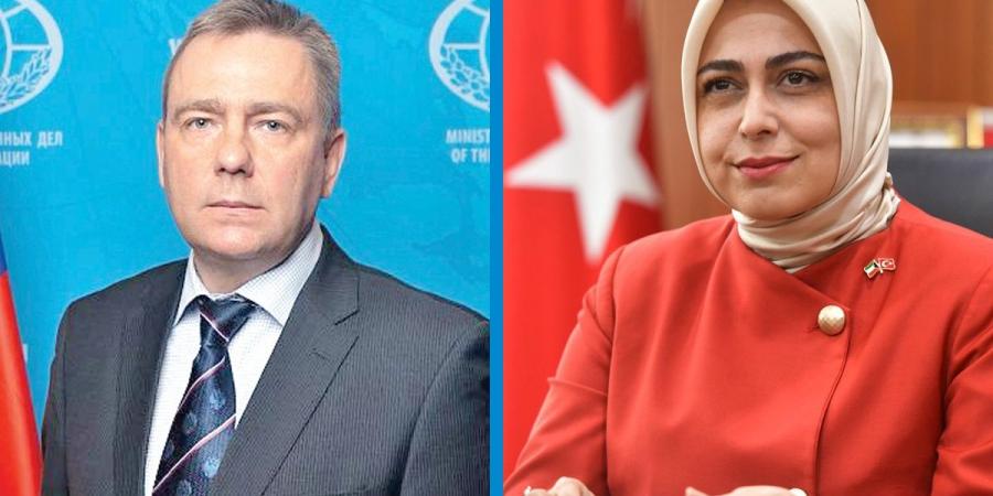 سفيرا تركيا وروسيا يهنئان بالعام الجديد