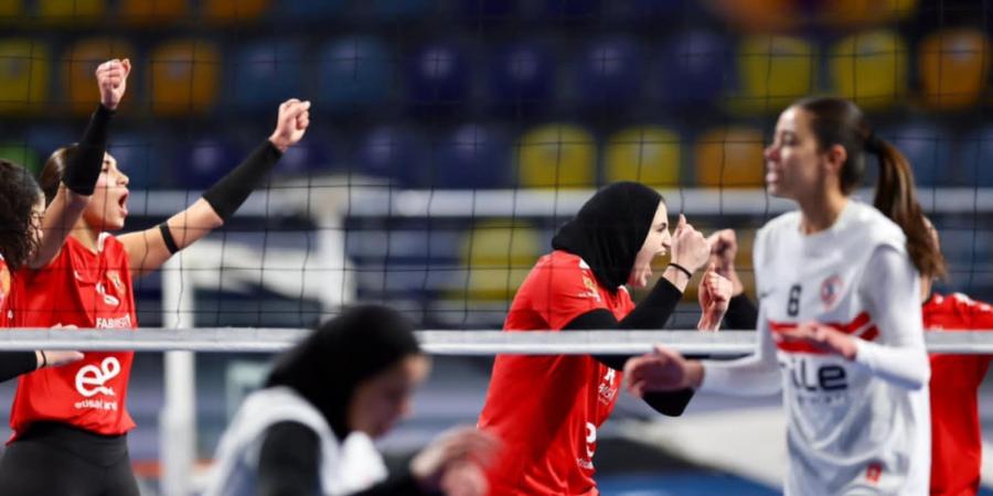 الأهلي يهزم الزمالك ويتوج بدوري مرتبط سيدات الطائرة