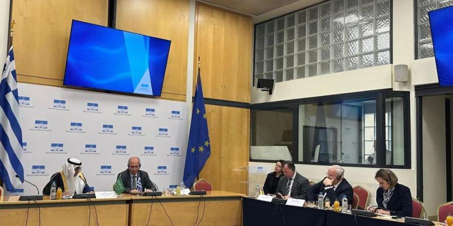 رئيس لجنة الصداقة البرلمانية السعودية اليونانية يلتقي رئيس وأعضاء لجنة الصداقة البرلمانية اليونانية السعودية