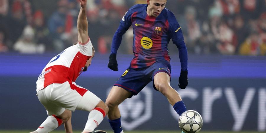 سلافيا براغ ضد برشلونة.. تعادل إيجابي مثير (2-2) بين برشلونة وسلافيا براج في دوري أبطال أوروبا