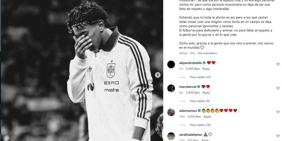 "كرة القدم ليست مكانًا للعنصرية".. لامين يامال يصدر بيانًا رسميًا بعد الهتافات المسيئة بالأمس في مباراة مصر وإسبانيا