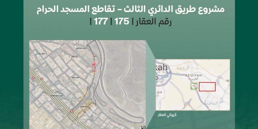 الهيئة الملكية لمكة تدعو ملاك عقارات الدائري الثالث لتقديم طلبات التعويض