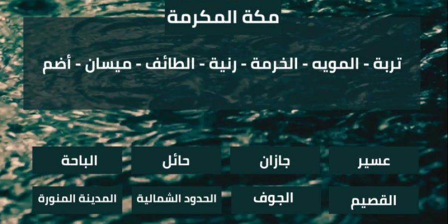 الدفاع المدني يحذر من تقلبات جوية وأمطار رعدية غزيرة على معظم مناطق المملكة حتى الجمعة