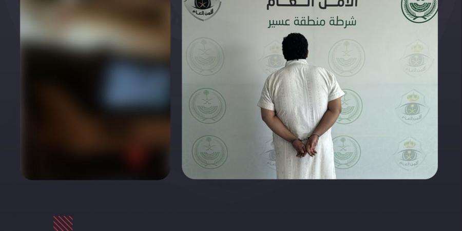شرطة عسير تقبض على شخص تعمد الاصطدام بمركبة أمنية والهروب واتخاذ الإجراءات النظامية بحقه