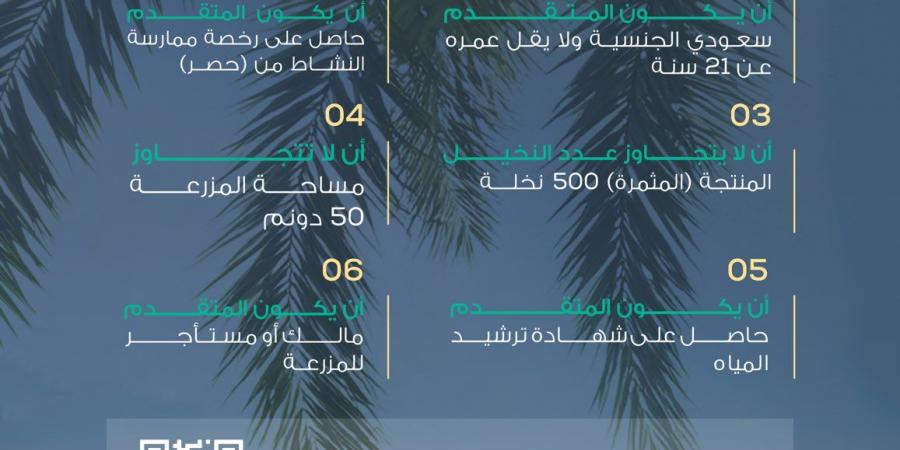 المركز الوطني للنخيل والتمور يفتح التسجيل في برنامج شراء التمور لموسم 2026